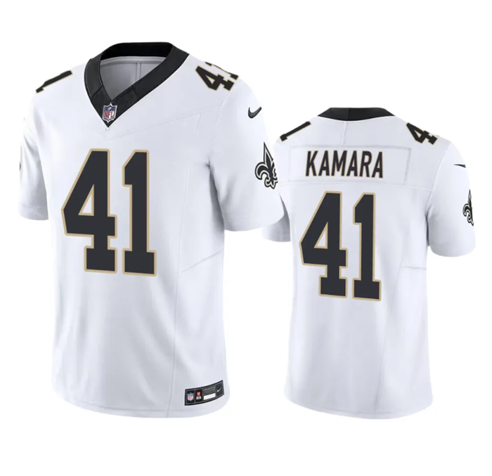 Men's New Orleans Saints #41 Alvin Kamara White 2023 F.U.S.E. Vapor Untouchable Limited Stitched Jersey